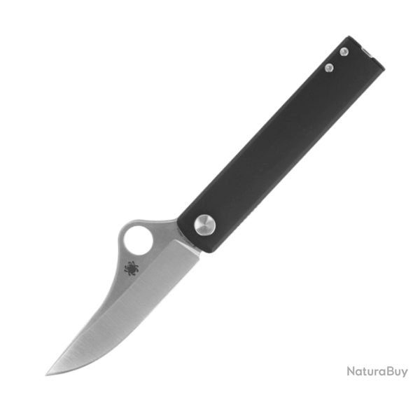 Spyderco Essenza C272ALBKP  Couteau pliant compact, lame N690Co, manche aluminium noir