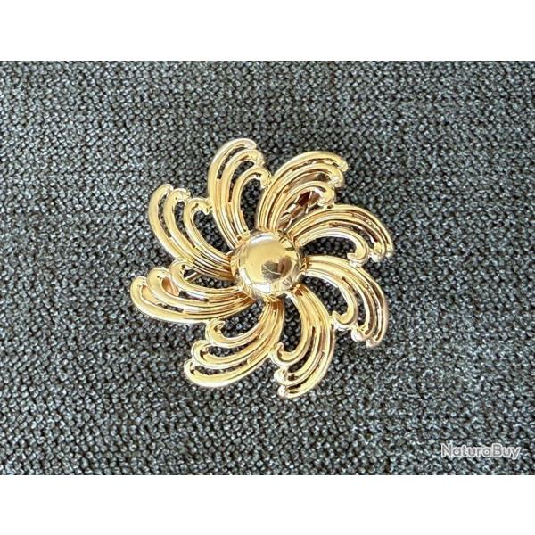 Broche Fran�aise en or rose massif 18 carats - intemporelle