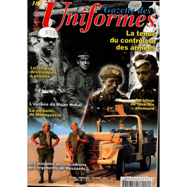 gazette des uniformes 188 casques � pointes , tankiste , r�giments de hussards , m�daille madagascar