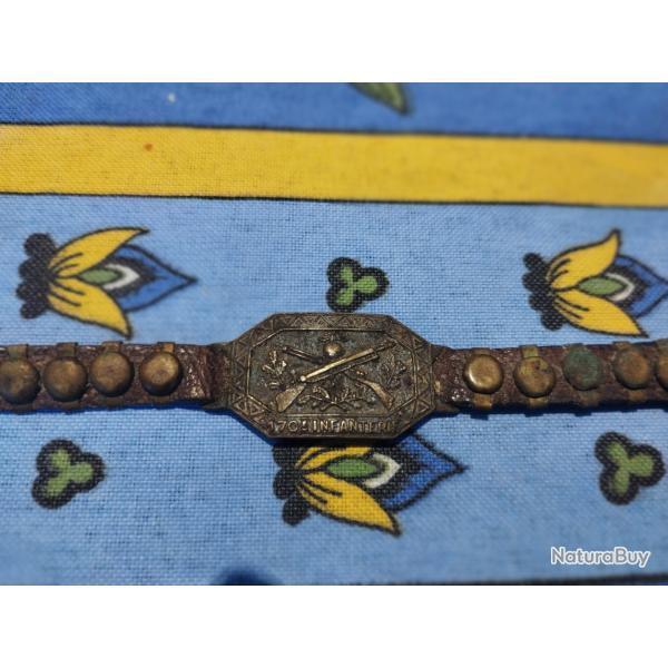 Bracelet militaire fran�ais14/18 .170 �me infanterie.