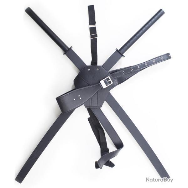 Double Katana Deadpool Epee Sabre Wade Wilson JS2023BK-3 Repliksword