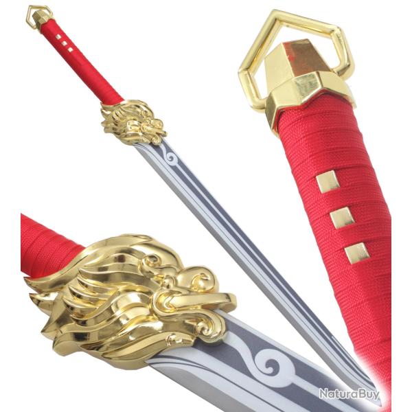 Genshin Impact Epee Lion's Roar Sabre Acier Replique Repliksword