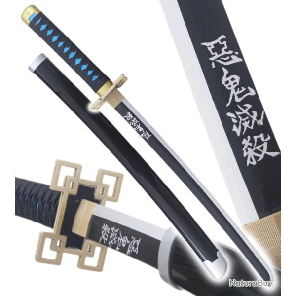 Demon Slayer Katana Muichiro Tokito Epee en Bois Kimetsu no Yaiba Sabre - 80cm Repliksword