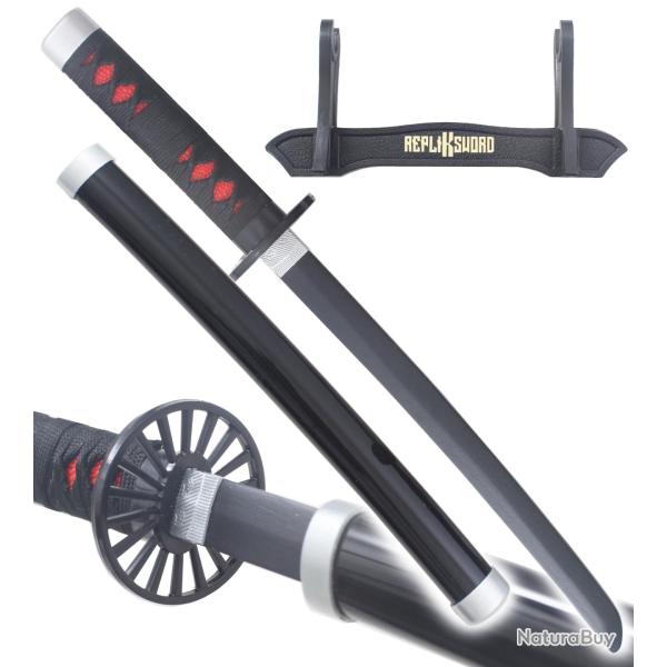 Demon Slayer Mini Katana Tanjiro Kamado Epee en Bois Kimetsu no Yaiba Sabre - 45cm Repliksword