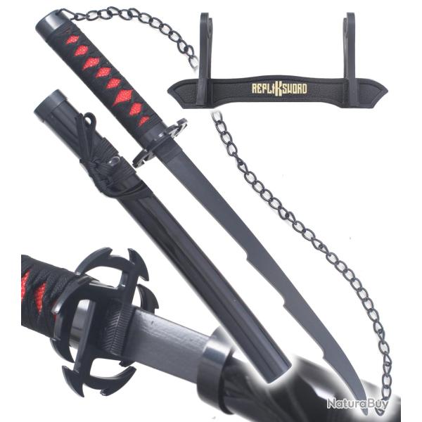 Bleach Mini Katana en Bois Katana Ichigo V4 Epee Sabre Bankai - 45cm Repliksword