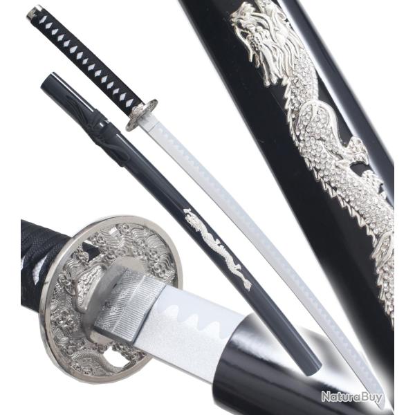 Katana en Bois Dragon Epee Sabre Decoration Replique Katana Japonais Repliksword