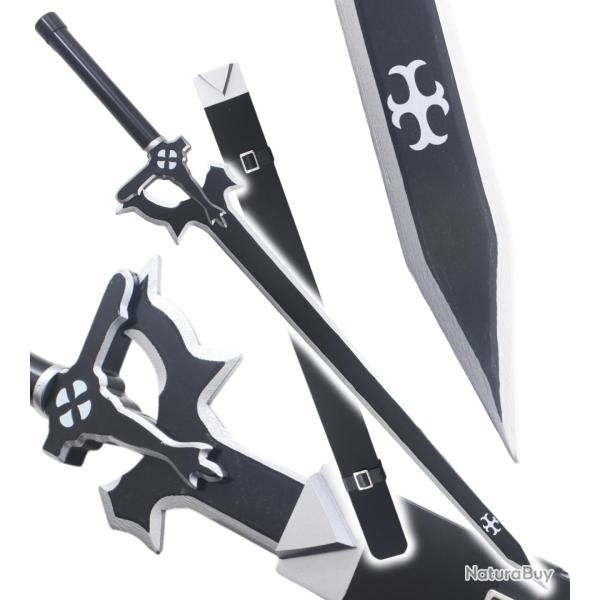 Sword Art Online Epee Elucidator en Bois Sabre Kirito Epee + Fourreau Repliksword