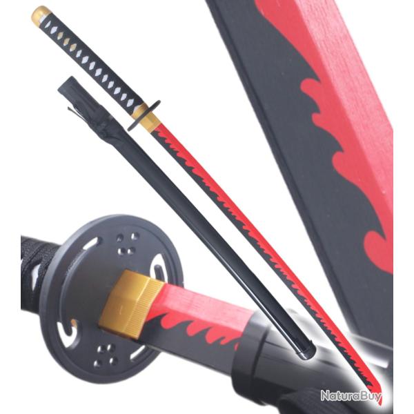 Fate Grand Order Katana en Bois Katana Senji Muramasa's Myoujingiri Muramasa Sabre Epee Red Edition