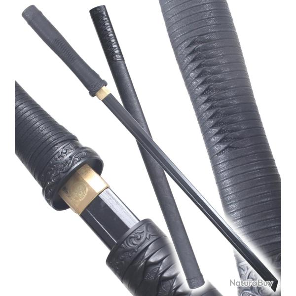 Danzan Katana Ronin de combat en Bois Epee Sabre Katana Japonais Epee - Lame Bois Noire Repliksword