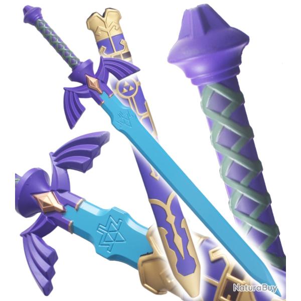Zelda Epee Mousse Epee Link + Fourreau Master Sword Excalibur Lame Bleu Repliksword