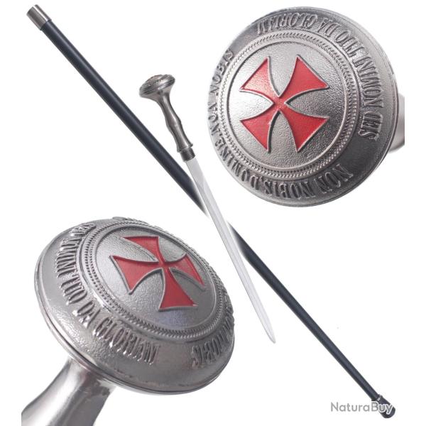 Canne Epee Templier Canne de Marche Templier Chevalier Repliksword