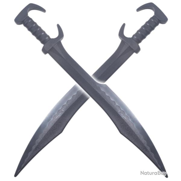 Pack 2 Epees 300 Polypropylene Glaive Leonidas Spartiate Repliksword