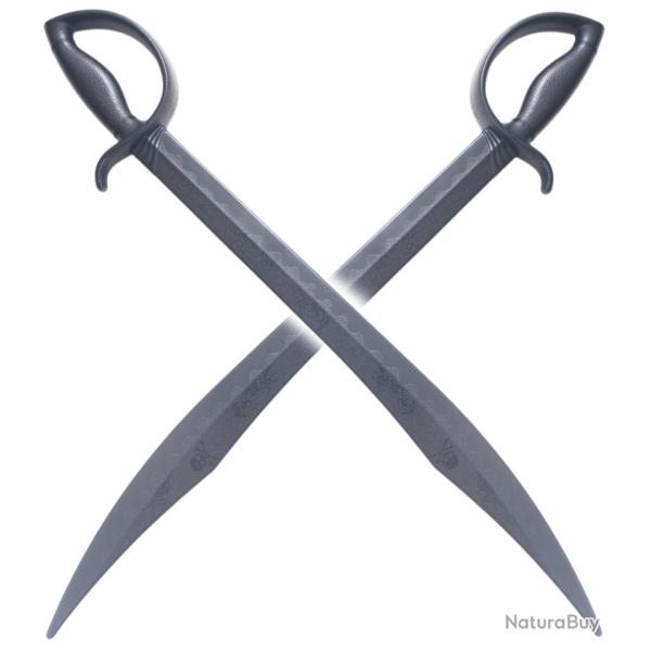 Pack 2 Sabres Pirate Polypropylene Epee Corsaire Epee Cosplay 77cm Repliksword