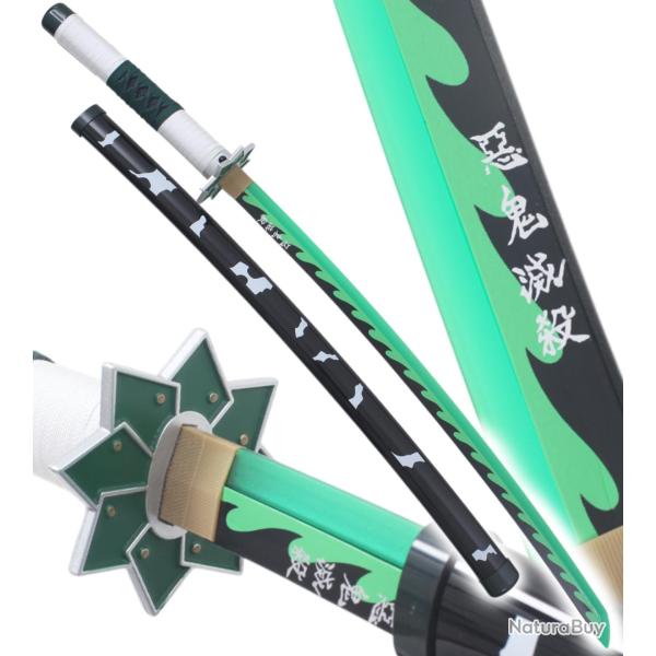 Demon Slayer Katana Led Sanemi Shinazugawa Sabre Lumineux Epee Kimetsu No Yaiba Repliksword