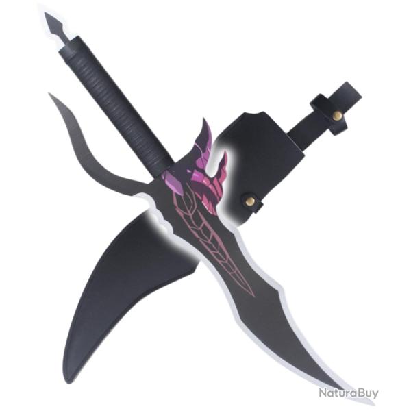 Solo Leveling Dague Sung Jinwoo Epee Poignard en Bois Couteau Cosplay Decoration - Lame en Bois Repl