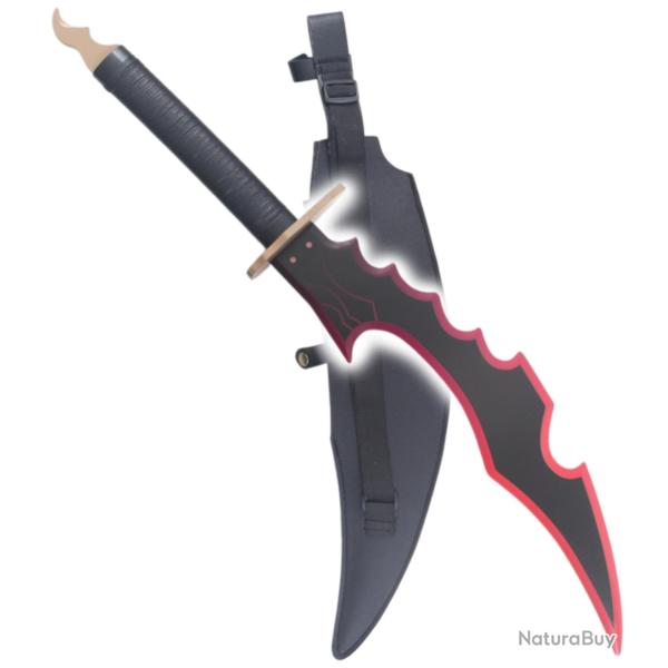 Sung Jinwoo Dague Solo Leveling Couteau en Bois Epee Poignard Cosplay Sabre Decoration - Lame en Boi