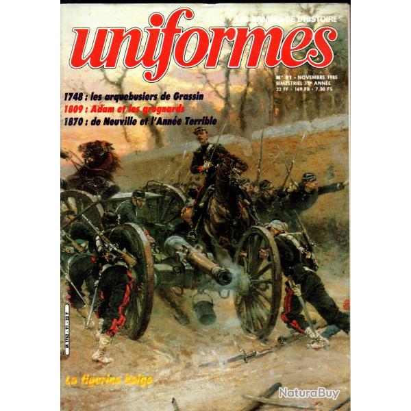 revue uniformes 91 grognards, arquebusiers de grassin,