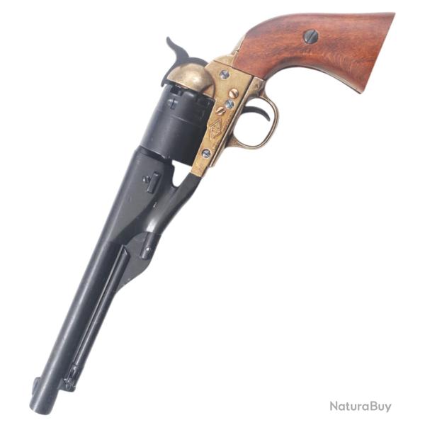 Pistolet Denix Revolver Guerre Civile etats-Unis 1860 - Pistolet Decoration Revolver Factice - 1007/