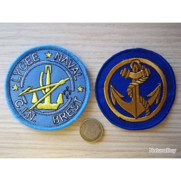 lot �cussons militaire �cole Brest marine insigne tissu