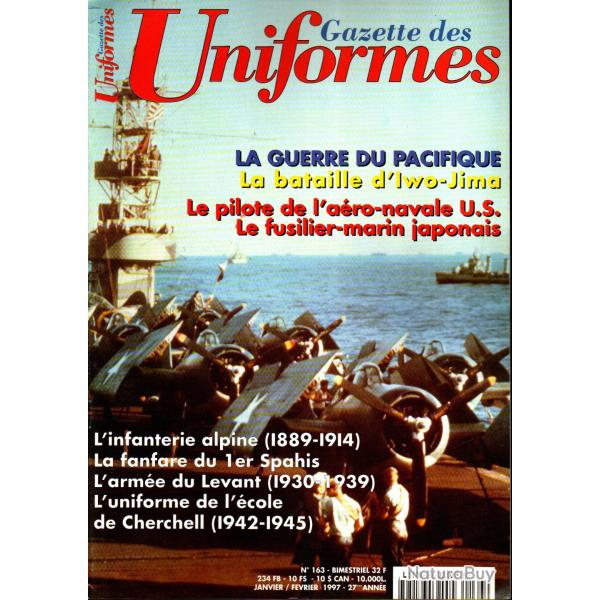 gazette des uniformes 163, iwo jima, fanfare 1er spahis, cherchell 42-45, levant, infanterie alpine