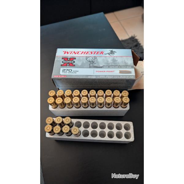 Munitions 270 wsm 150gr