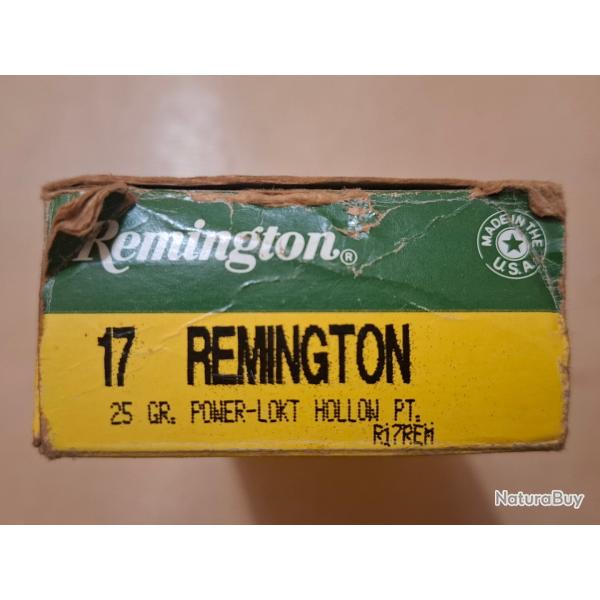 18 balles de .17 Remington