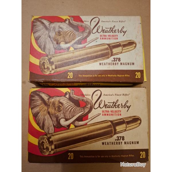 40 douilles de .378 Weatherby