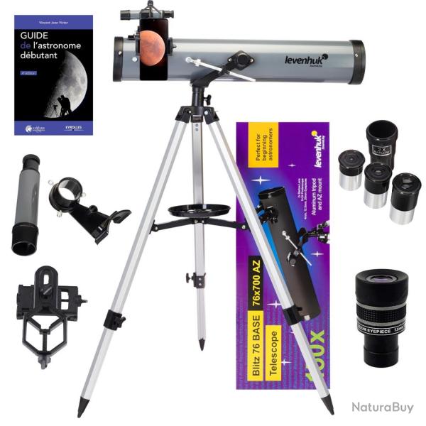Pack T�lescope Astrophotographie Blitz 76 Plus avec Zoom, Oculaires et Accessoires