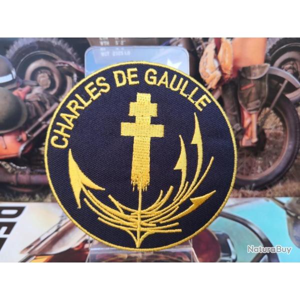 Patch Portes-Avions Charles de Gaulle - 85 mm 4a.