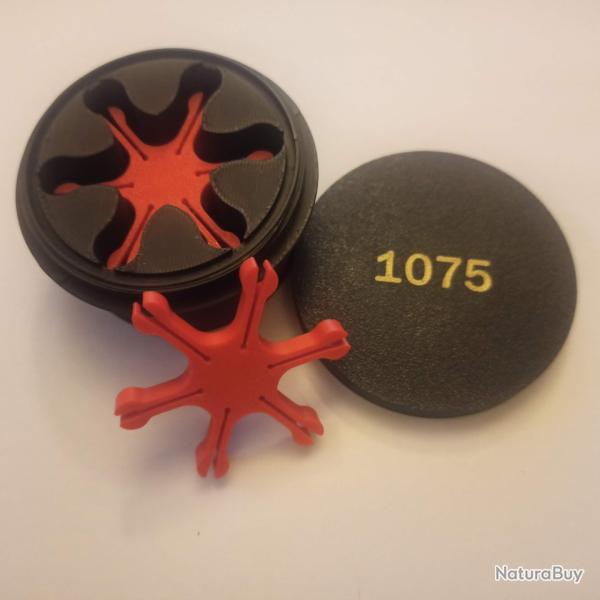 Bo�te de 5 distributeurs d'amorces en �toile � 6 branches pour RWS1075, Remington et CCI n�10 etc...