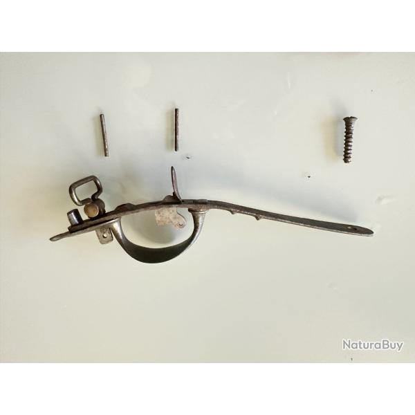 Ensemble pontet et queue de dtente pour fusil 1777 An IX