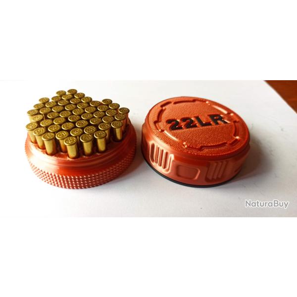 Bo�te � munitions 22lr couleur cuivre ros� rangement et conservation et transport de vos balles.