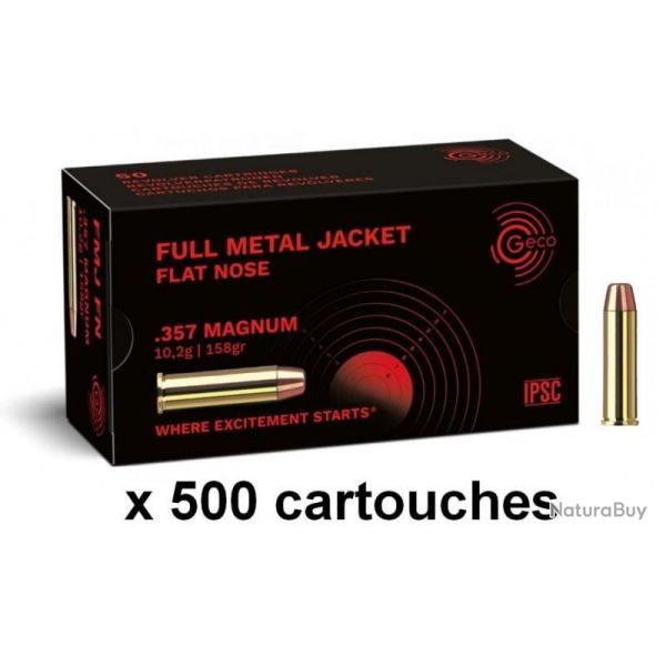 GECO 357 Magnum FMJ Round Nose X500