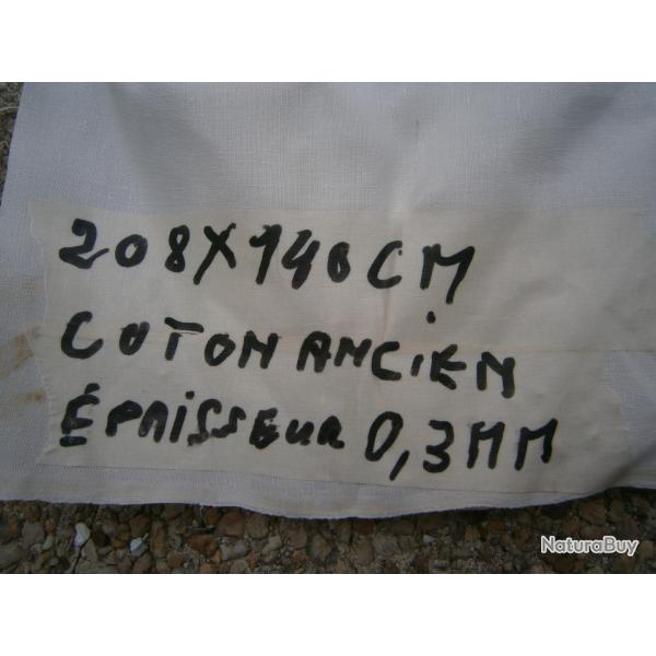 anciens draps coton tissage grossier pour confection v�tements reconstitueurs