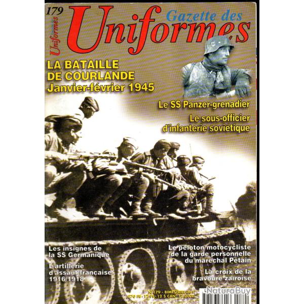 gazette des uniformes 179 artillerie d'assaut, courlande, motos garde mar�chal p�tain, aumonier