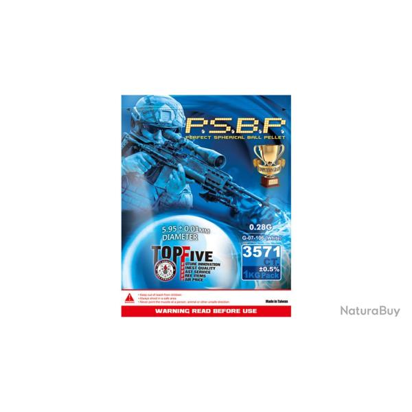 Billes Airsoft 0.28g PSPB GG 3500 Billes Haute Pr�cision