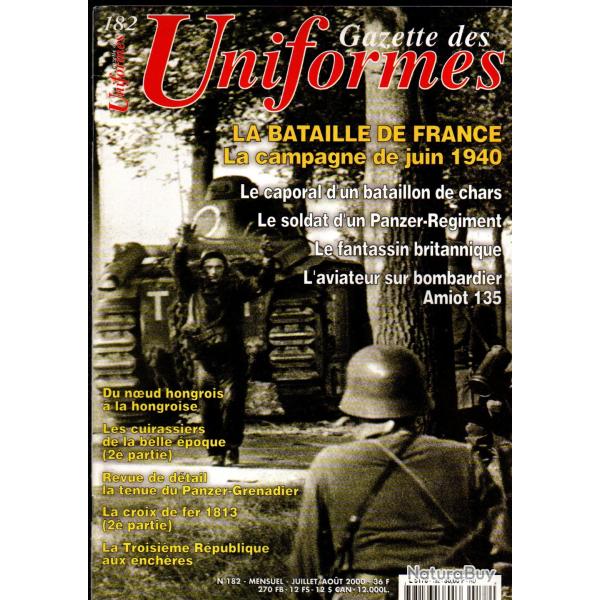 gazette des uniformes 182, juin 1940, noeud hongrois, cuirassiers belle �poque, croix 1813 part 2