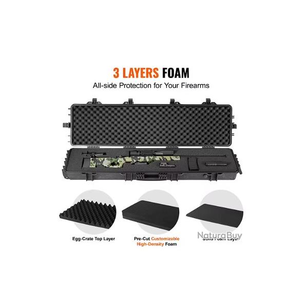 Mallette XL 138 x 39 x 15 cm mousse pr�-d�coup�e LIVRAISON GRATUITE