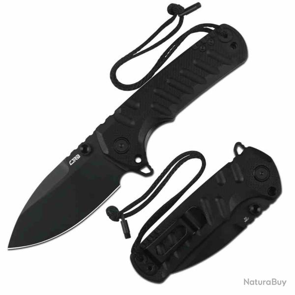 Couteau CJRB Cutlery Tundra Lame Acier D2 Manche G10 Black Liner Lock IKBS J1966BBK