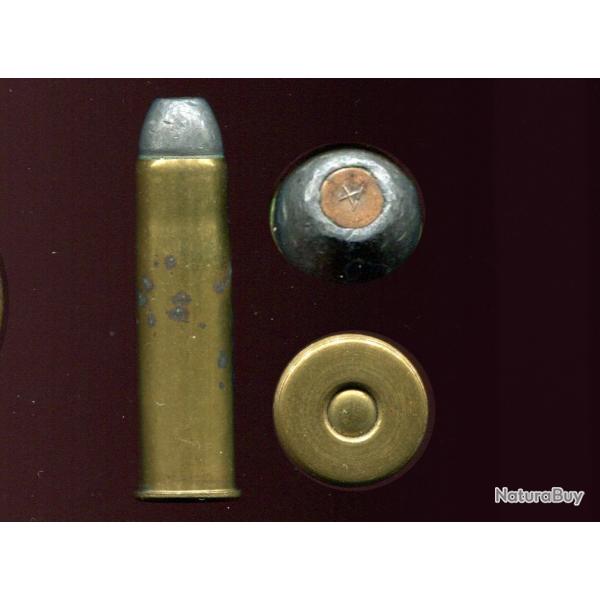 .50-95 WCF Winchester - RARE -  balle plomb � insert cuivre marqu� d'un X en relief � la pointe