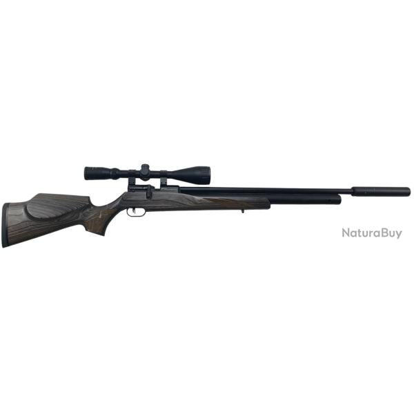 FOIRE OCCASION - CARABINE PCP FX AIRGUNS MODELE FX STREAM LINE CAL.6.35 + LUNETTE + CHARGEURS