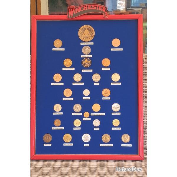 Mdaillons de crosse winchester commemorative N2