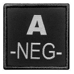 PATCH Groupe Sanguin Noir A-