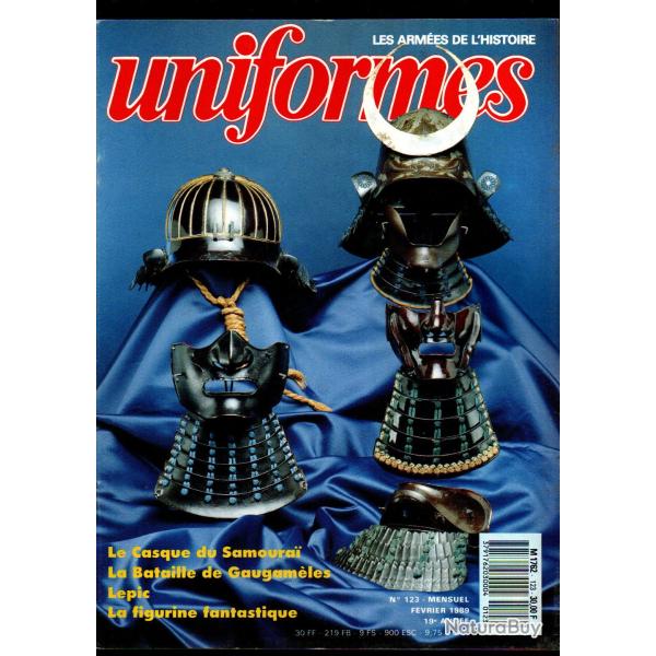 revue uniformes 123 , casque du samourai, bataille de gaugameles, loigny 2 d�cembre 1870