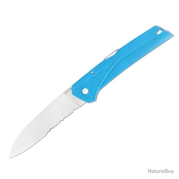 Couteau pliant Florinox "Kiana" manche bleu motif "mer" FLKMBLEU