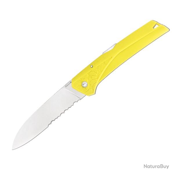 Couteau pliant Florinox "Kiana" manche jaune motif "mer" FLKMJAU
