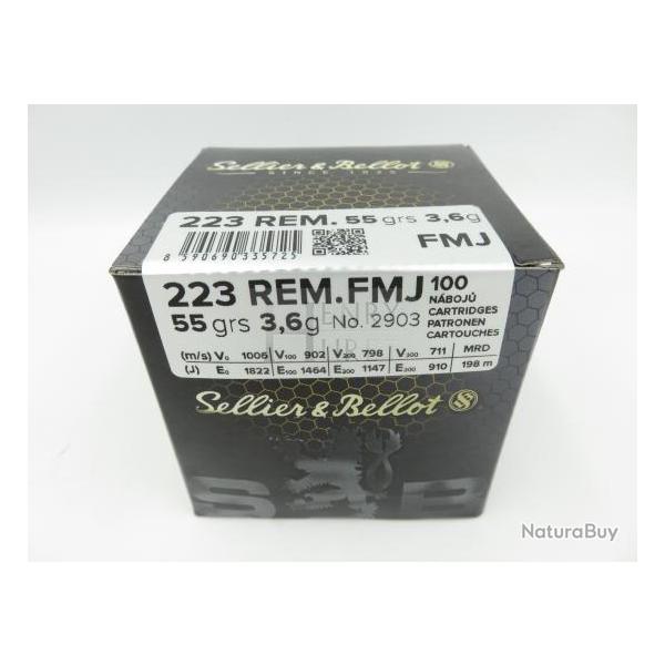 SELLIER BELLOT 223REM 55GR FMJ X100