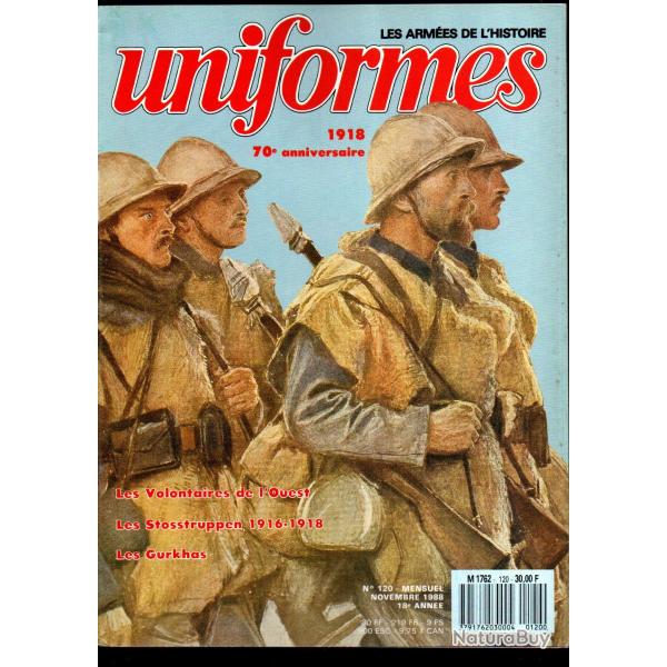 revue uniformes 120 lyautey, d�tachements d'assaut germani que, pontificaux france 1870-71