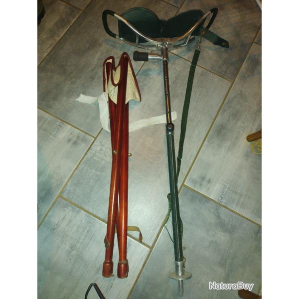 Trpied bois et canne sige