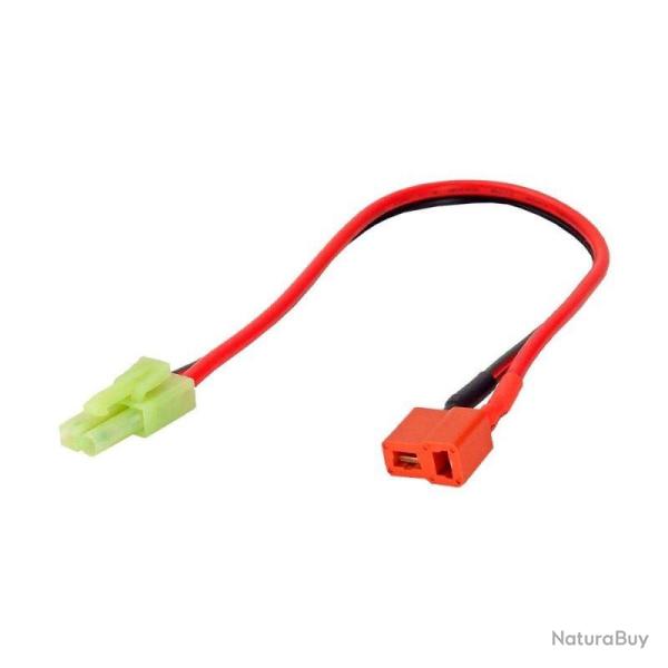 Connectique Adaptateur T-Dean Femelle vers Tamiya Male Long (DragonPro)